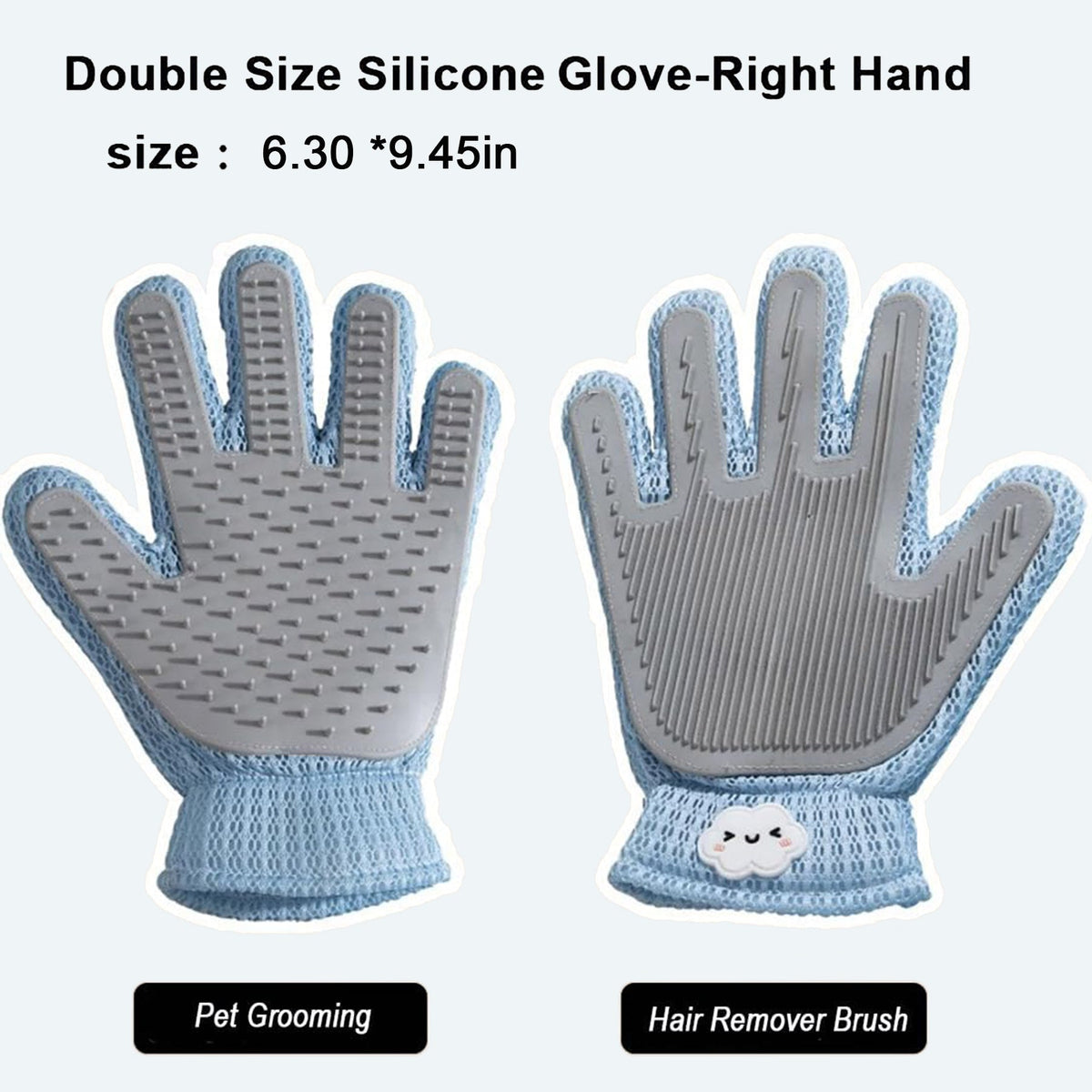 2in1 Double Sided Pet Grooming Glove - RM