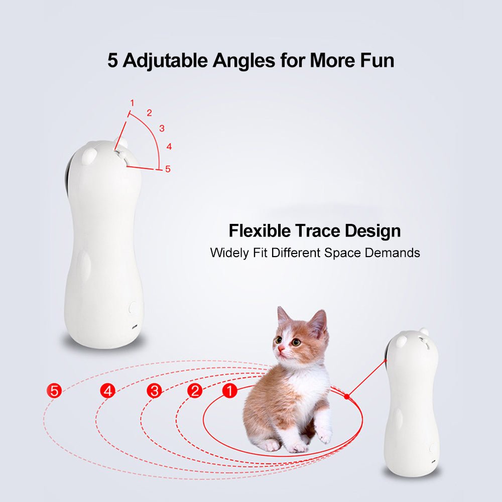 Automatic Laser Cat Toy Bear Laser Cat Toy LED Red Laser Cat Cat Toy - RM