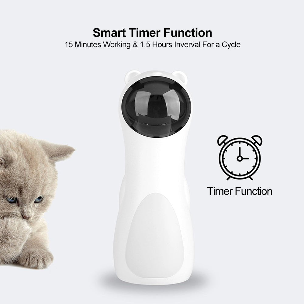 Automatic Laser Cat Toy Bear Laser Cat Toy LED Red Laser Cat Cat Toy - RM