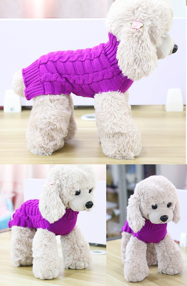 Cashmere Twisted Rope Pet Sweater - RM