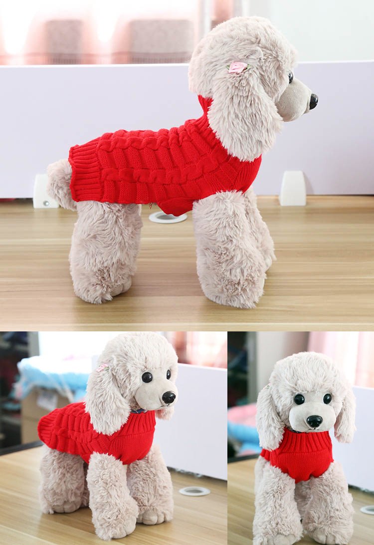 Cashmere Twisted Rope Pet Sweater - RM