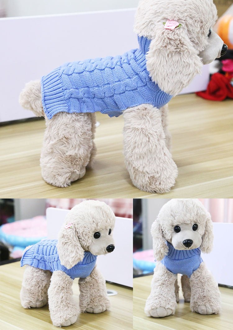 Cashmere Twisted Rope Pet Sweater - RM