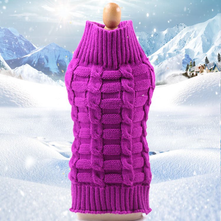 Cashmere Twisted Rope Pet Sweater - RM
