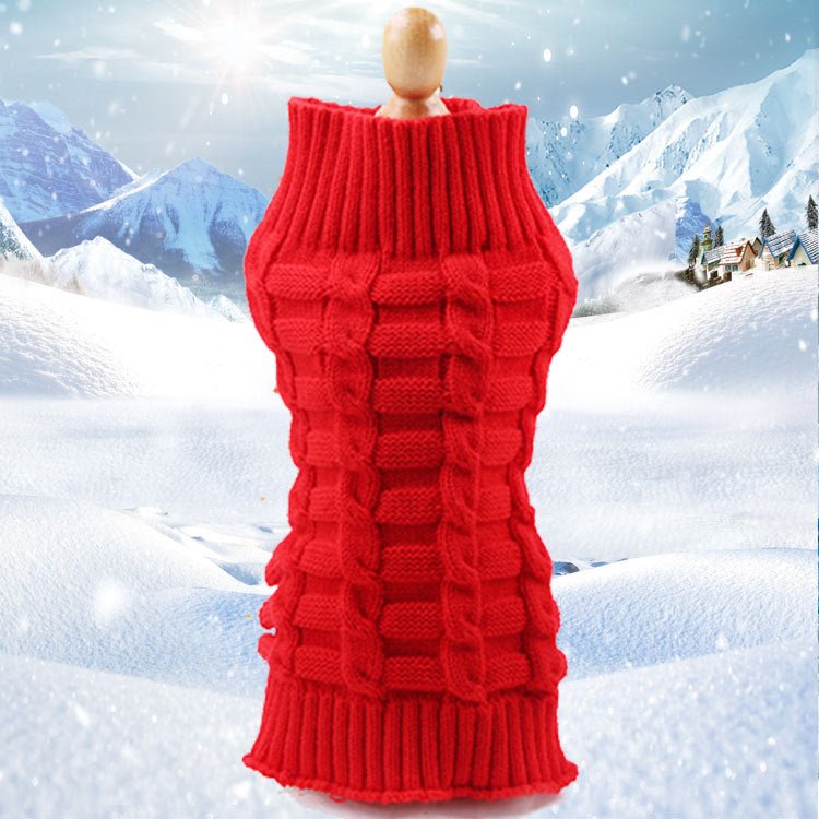 Cashmere Twisted Rope Pet Sweater - RM