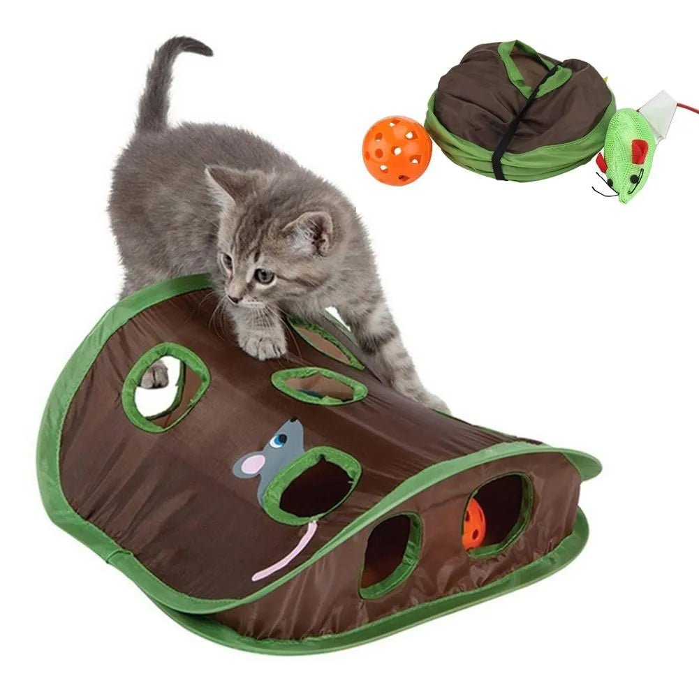 Cat Interactive Hide and Seek Toy with Tunnel - RM
