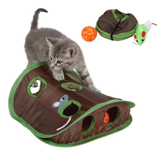 Cat Interactive Hide and Seek Toy with Tunnel - RM
