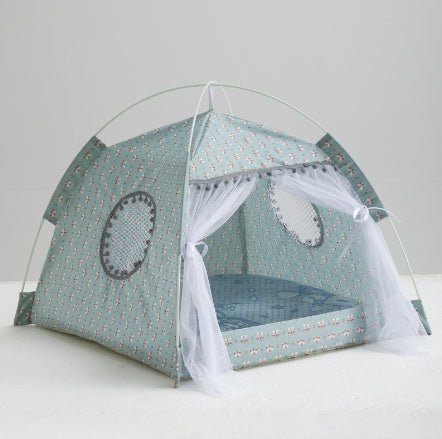 Cozy Enclosed Pet Tent - Portable Cat & Dog Den - RM