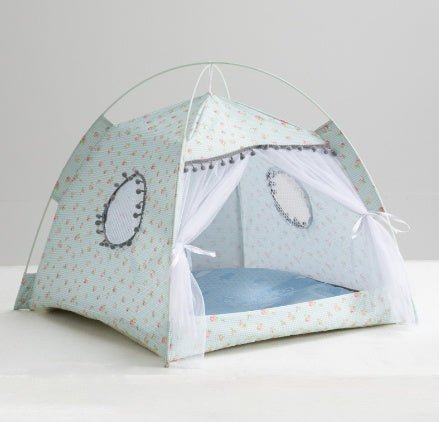 Cozy Enclosed Pet Tent - Portable Cat & Dog Den - RM