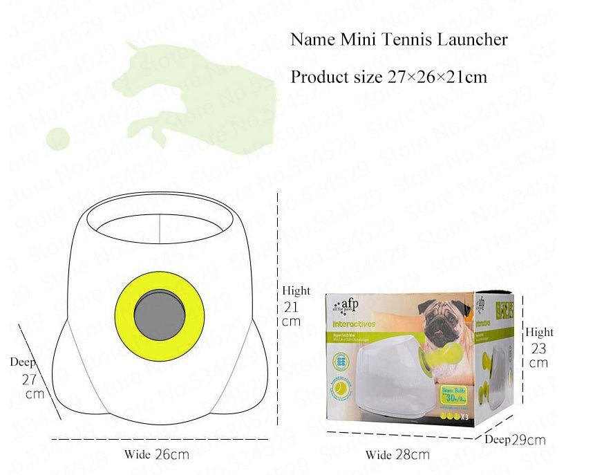 Dog Pet Automatic Interactive Ball Launcher - RM