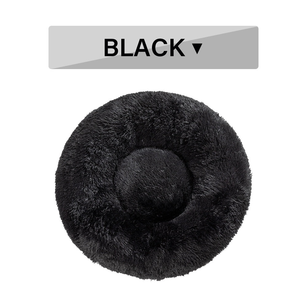 Fluffy Donut Dog Bed - Cozy Calming Pet Bed - RM