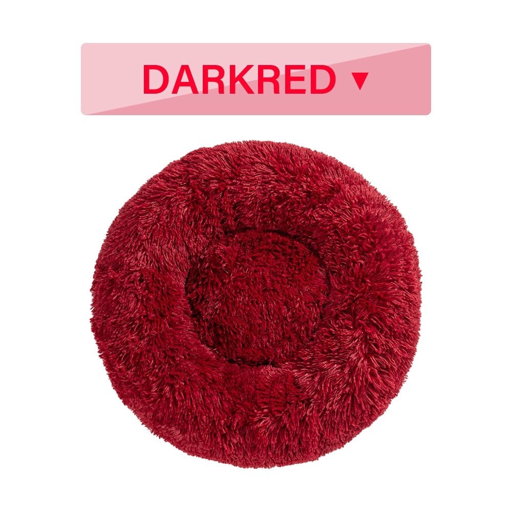 Fluffy Donut Dog Bed - Cozy Calming Pet Bed - RM