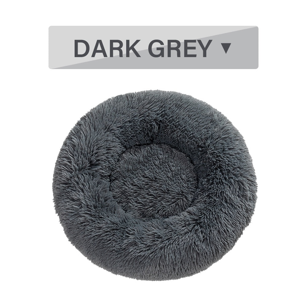 Fluffy Donut Dog Bed - Cozy Calming Pet Bed - RM