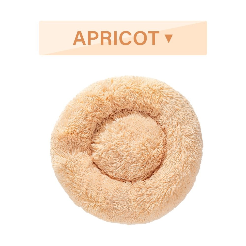 Fluffy Donut Dog Bed - Cozy Calming Pet Bed - RM