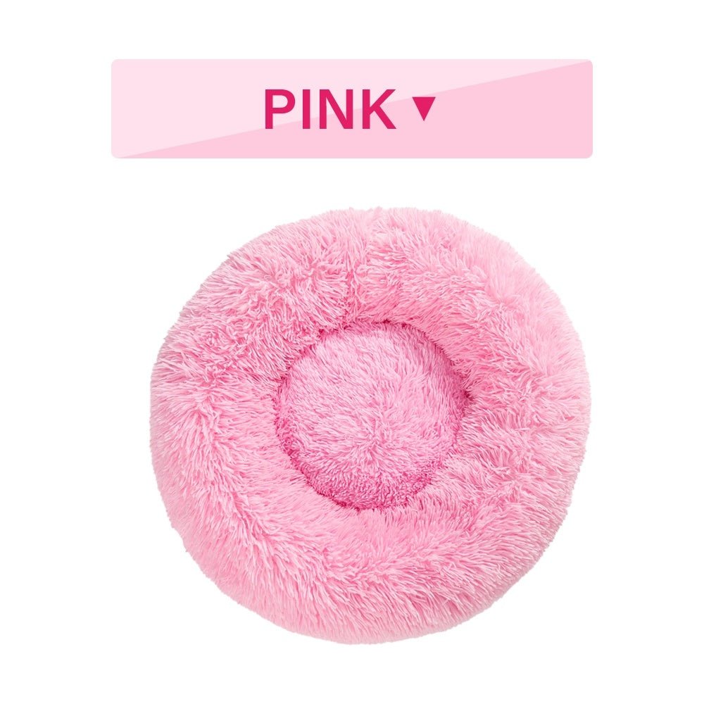 Fluffy Donut Dog Bed - Cozy Calming Pet Bed - RM