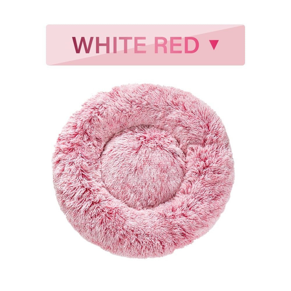 Fluffy Donut Dog Bed - Cozy Calming Pet Bed - RM