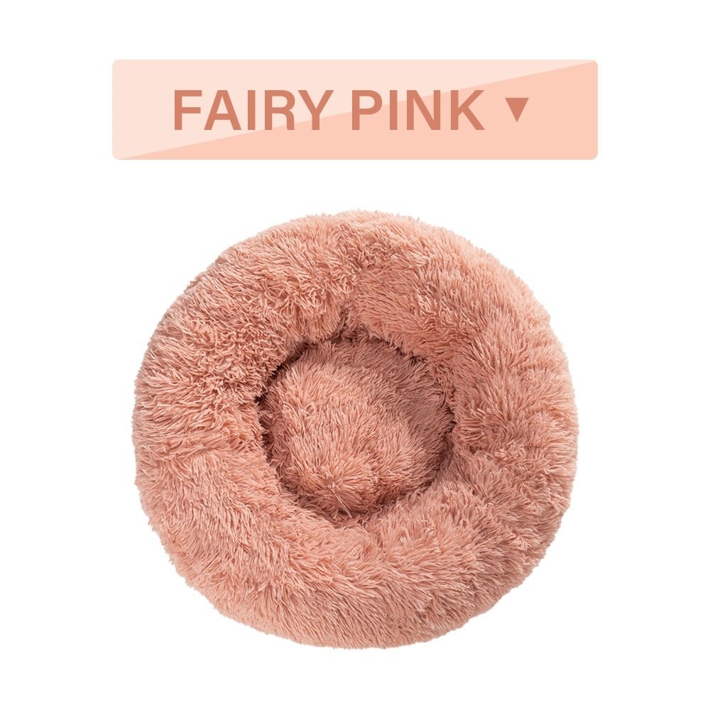 Fluffy Donut Dog Bed - Cozy Calming Pet Bed - RM