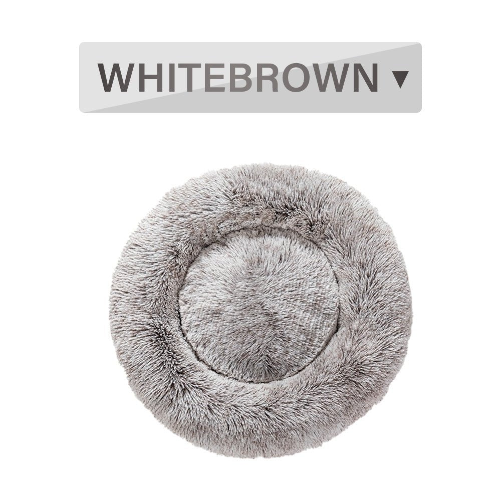 Fluffy Donut Dog Bed - Cozy Calming Pet Bed - RM