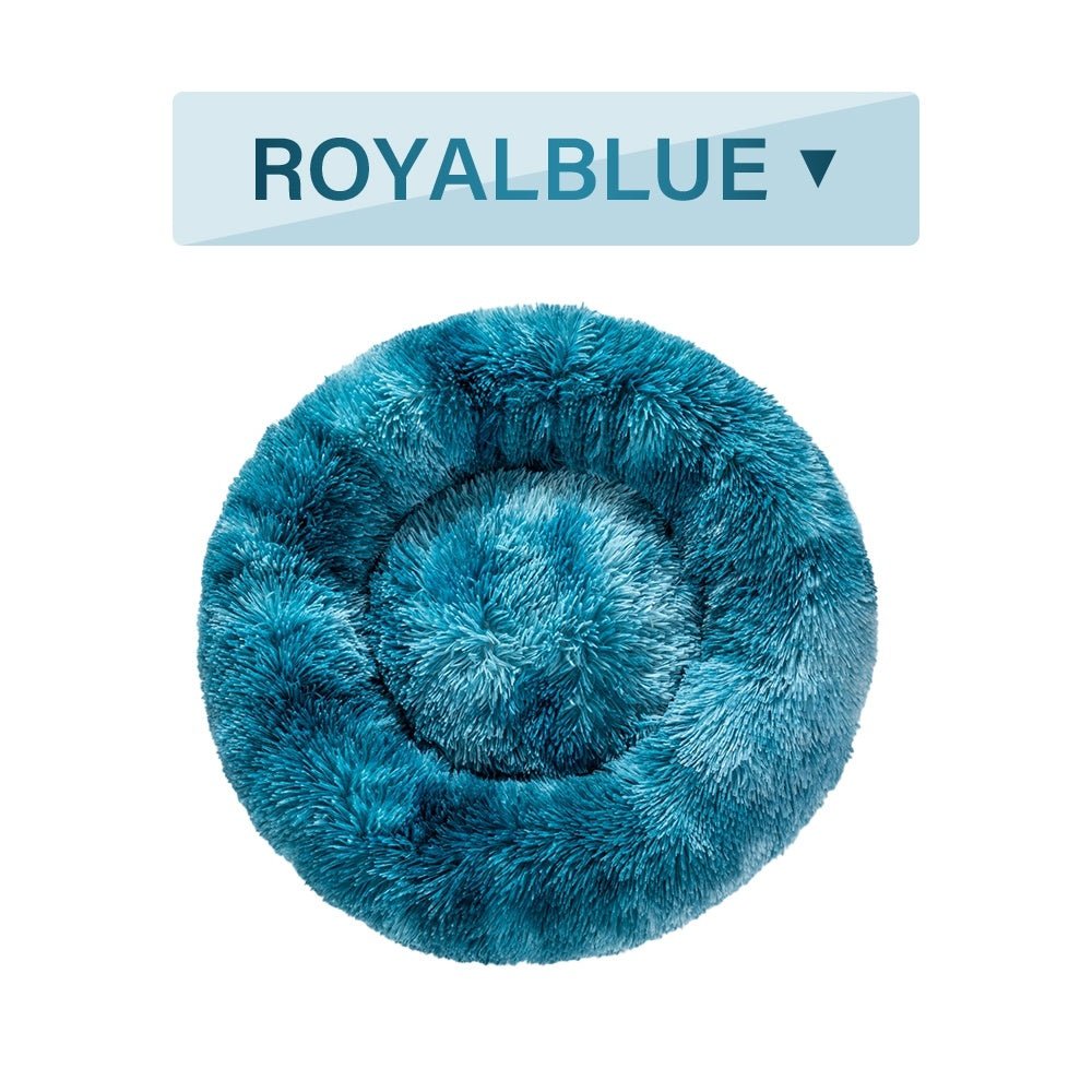Fluffy Donut Dog Bed - Cozy Calming Pet Bed - RM