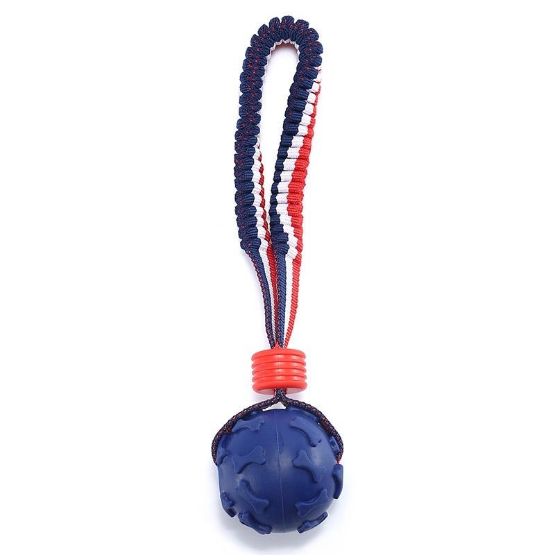 Interactive Dog Toy Ball with Rope Teether - RM