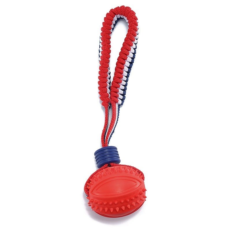 Interactive Dog Toy Ball with Rope Teether - RM