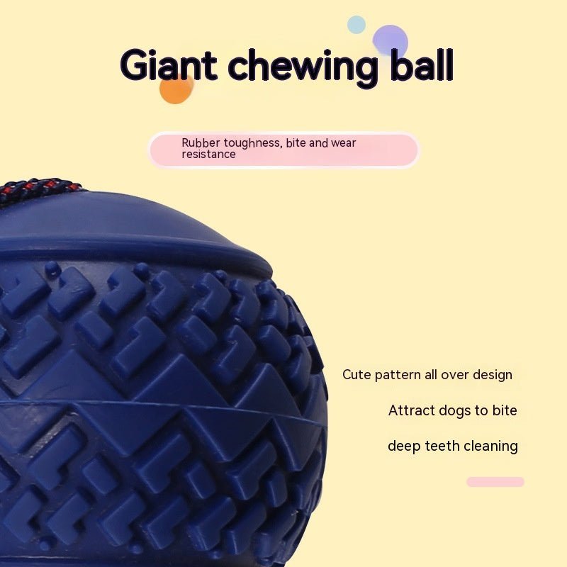 Interactive Dog Toy Ball with Rope Teether - RM