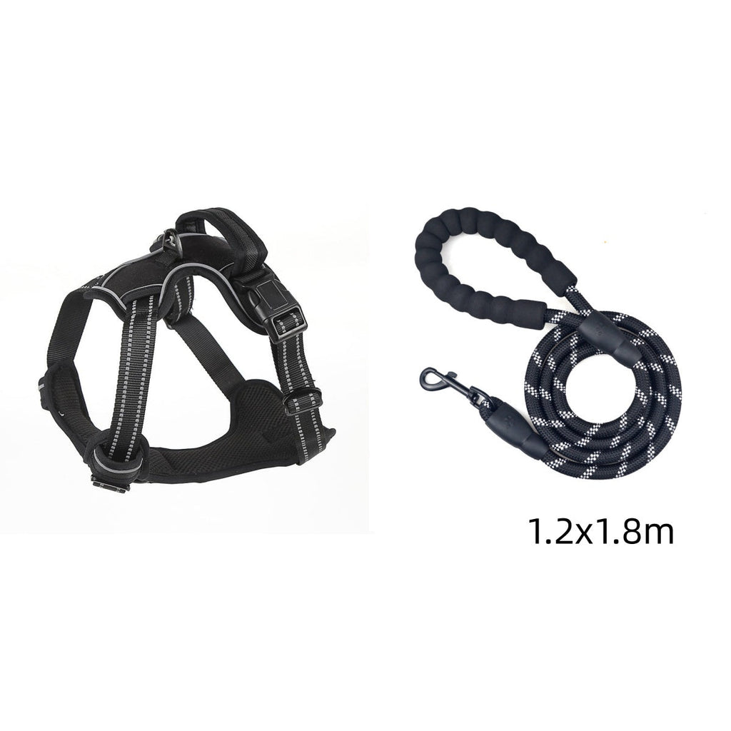 No Pull Dog Harness - Breathable Reflective Pet Vest - RM