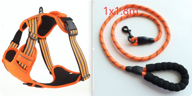 No Pull Dog Harness - Breathable Reflective Pet Vest - RM