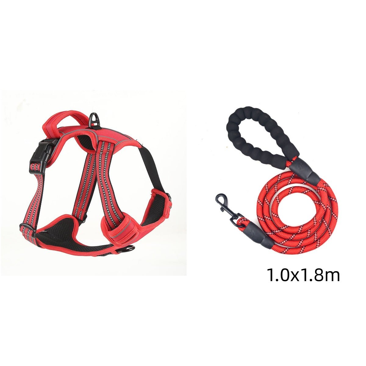 No Pull Dog Harness - Breathable Reflective Pet Vest - RM