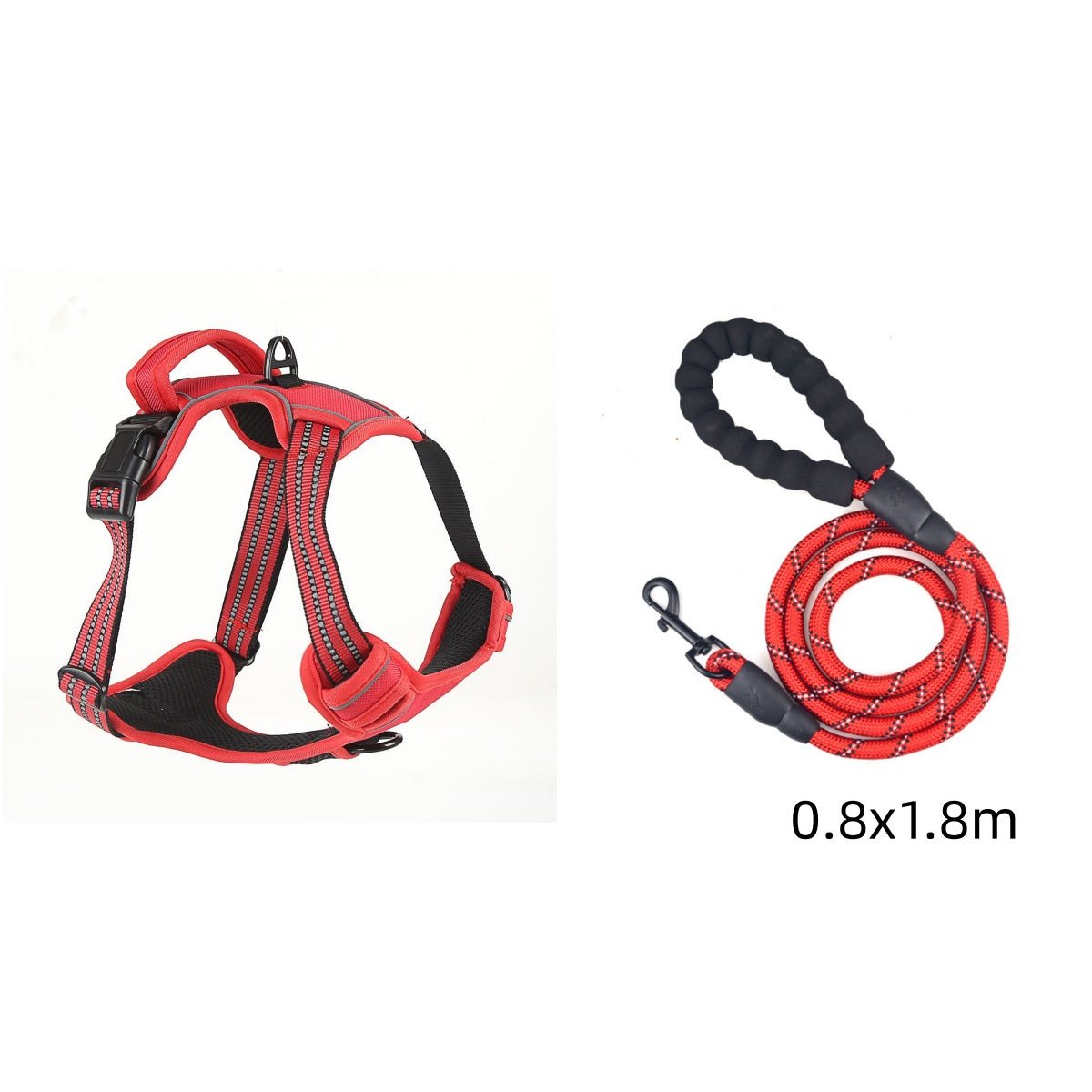 No Pull Dog Harness - Breathable Reflective Pet Vest - RM