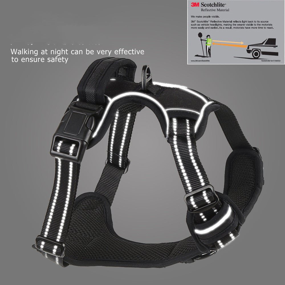 No Pull Dog Harness - Breathable Reflective Pet Vest - RM