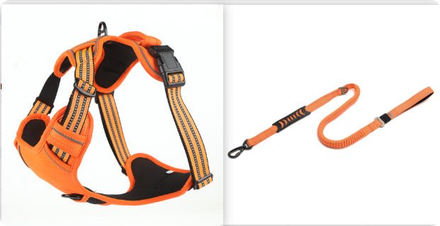 No Pull Dog Harness - Breathable Reflective Pet Vest - RM