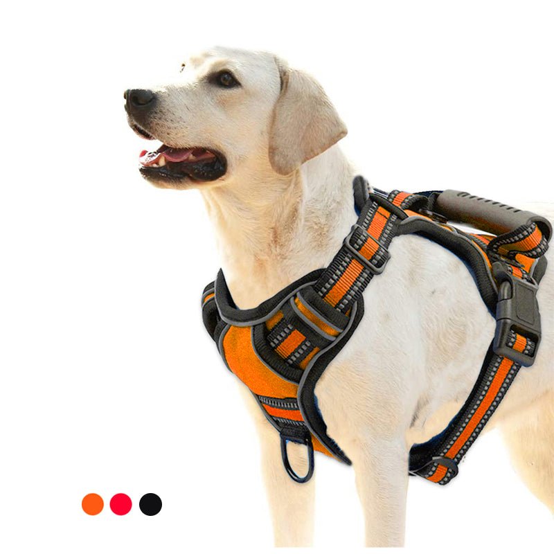 No Pull Dog Harness - Breathable Reflective Pet Vest - RM
