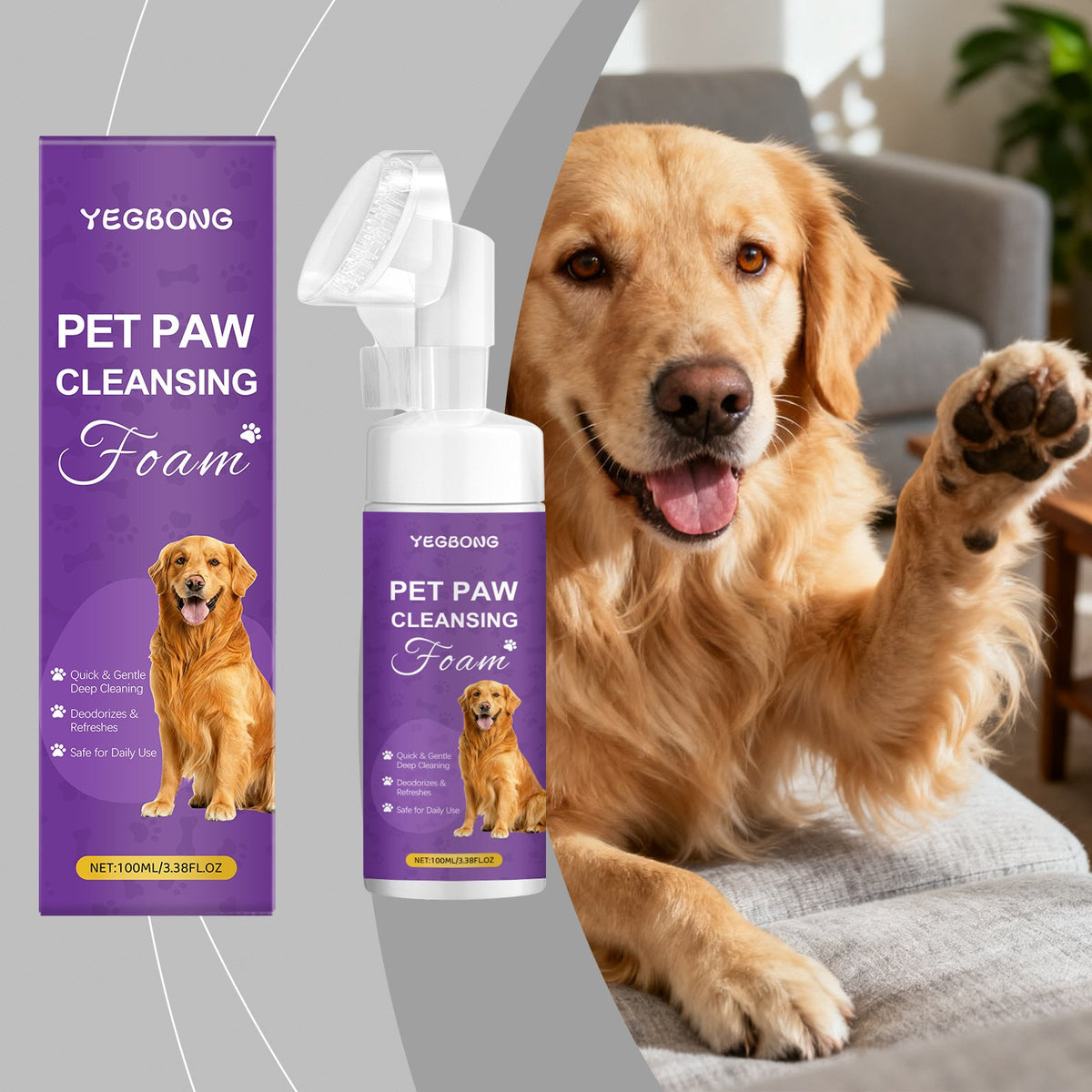 Pet Paw Cleansing Foam – Gentle & Fast - RM
